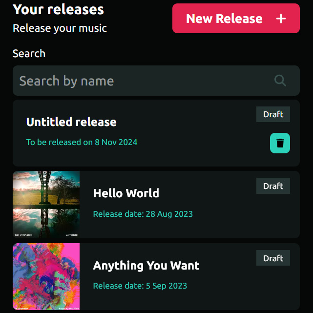 Digital distribution screenshot